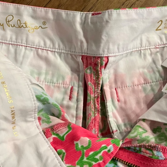 Lilly Pulitzer The Chipper Shorts, Pink Print, Size 2, - Picture 11 of 16